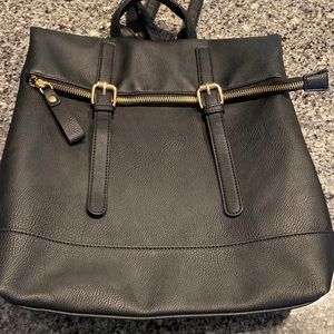 Black bag, purse, backpack, crossbody bag, sling purse. In GREAT condition!
